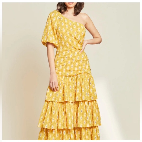 NWT NEW Veronica Beard Silk & Cotton One-Shoulder Virginia Dress size 4 - Picture 1 of 15